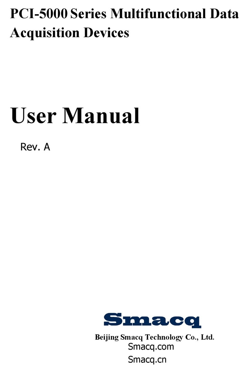 Smacq Technologies PCI-5000 Series user manual Smacq Technologies PCI-5000 Series user manual