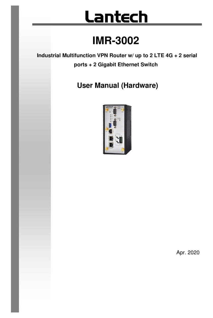Lantech IMR-3002 User manual Lantech IMR-3002 User manual