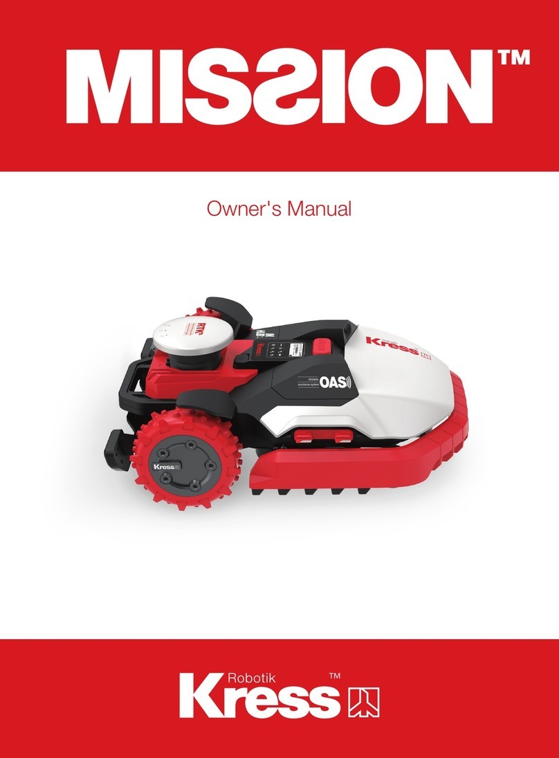 Kress Robotik MISSION KR233E User manual