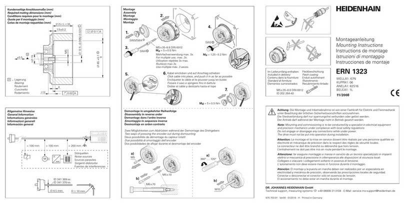 HEIDENHAIN ERN 1323 Mounting instructions