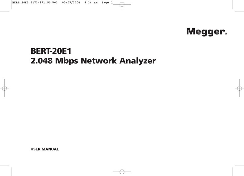 Megger BERT-20E1 user manual