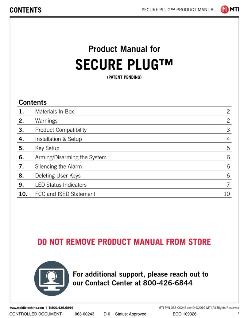 M-TI SECURE PLUG product manual