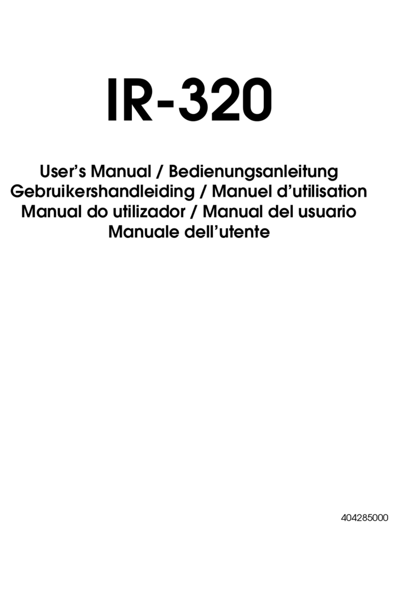 Epson IR-320 User manual Epson IR-320 User manual