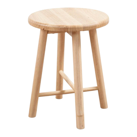 Mocka Solid Wooden Stool User manual