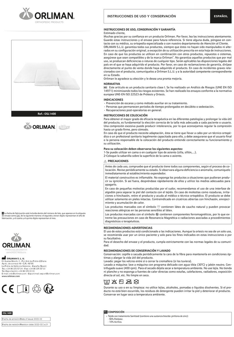 Orliman OSL1400 Operation instructions