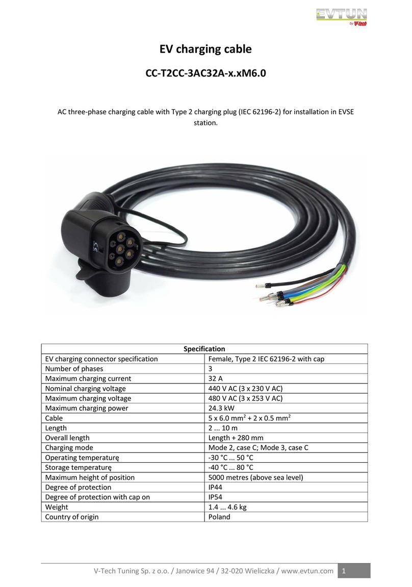 V-tech EVTUN CC-T2CC-3AC32A M6.0 Series manual