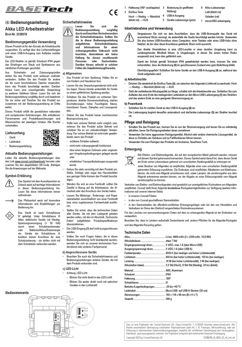 BASETech 2238078 User manual