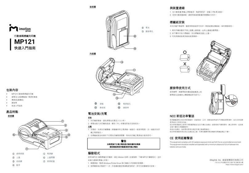 iMotion MP121 User manual
