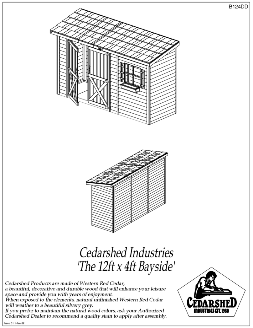 Cedarshed Bayside B124DD User manual