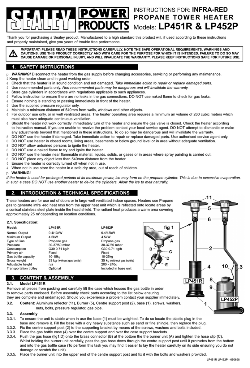 Sealey LP451R instructions