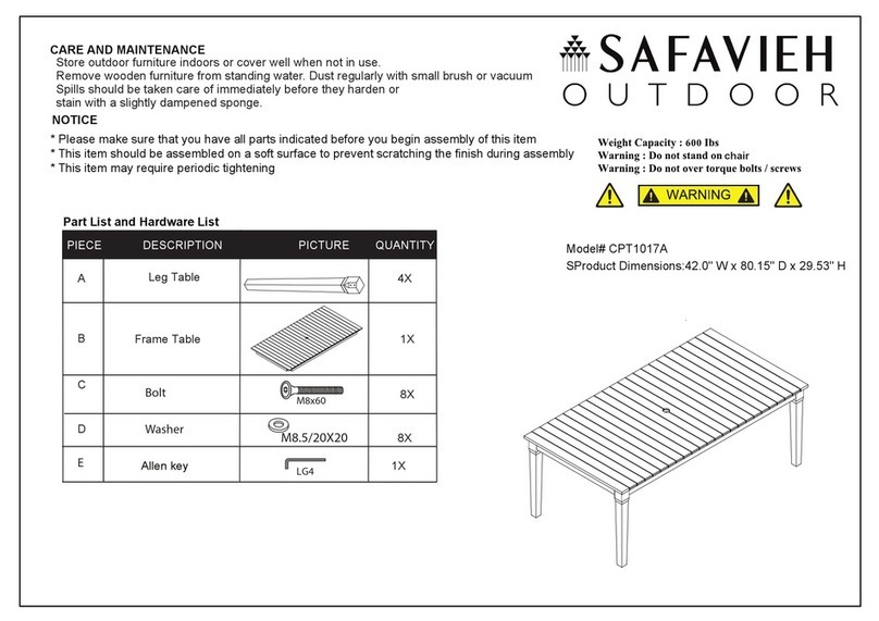 Safavieh Outdoor Dominica CPT1017A Assembly
