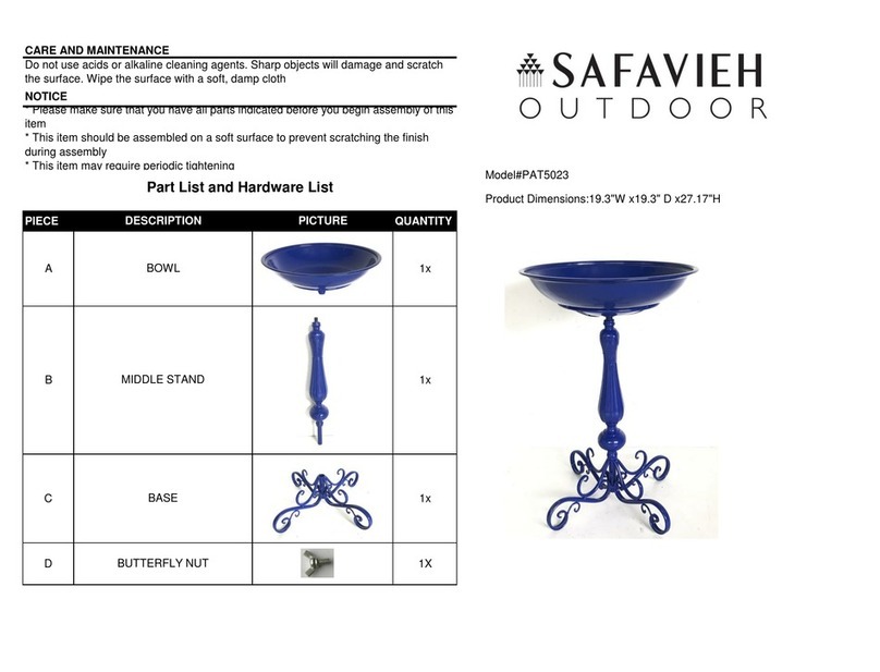 Safavieh Outdoor Orian PAT5023 Assembly