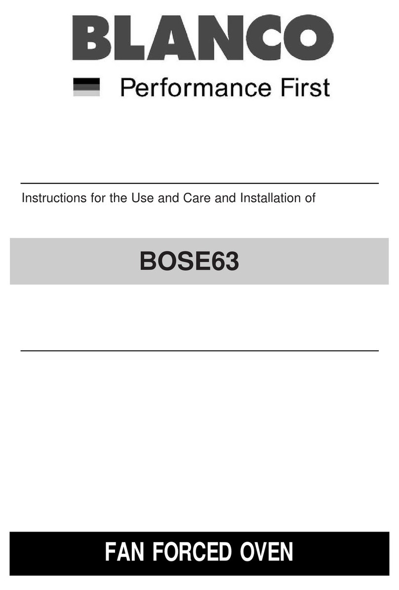 Blanco BOSE63 Instructions for Use and Care and Installation