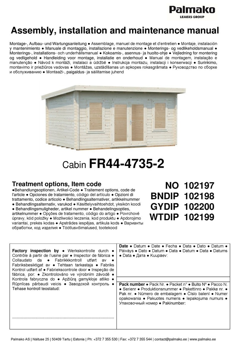 Lemeks Palmako FR44-4735-2 Installer manual