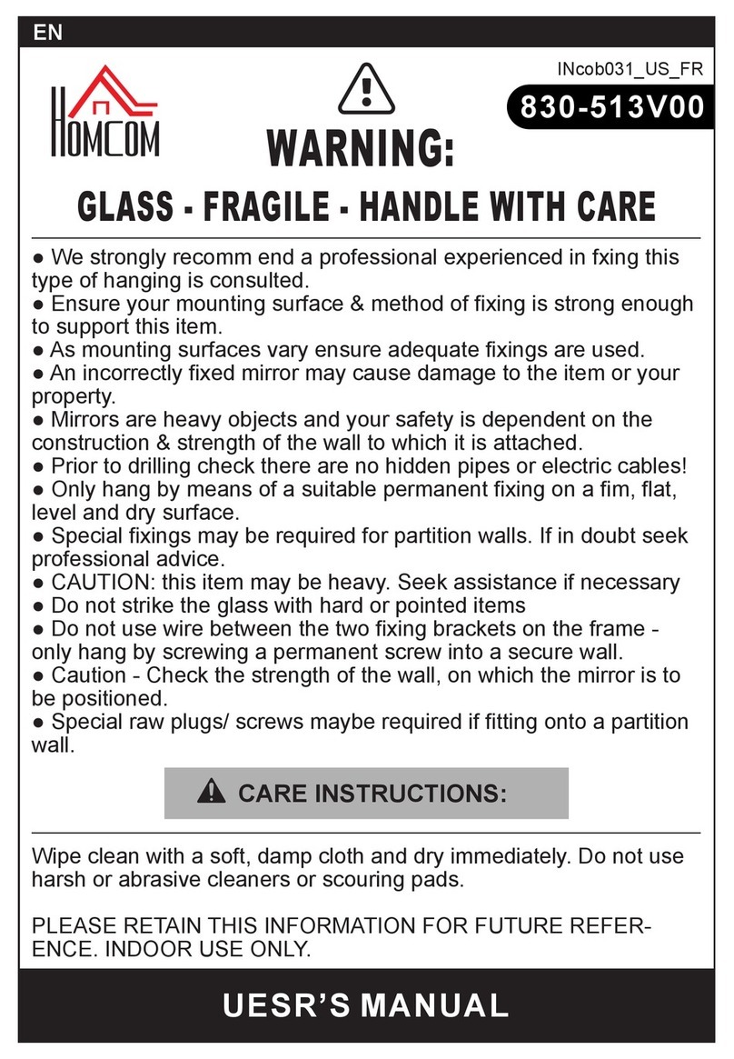 HOMCOM 830-513V00 User manual HOMCOM 830-513V00 User manual