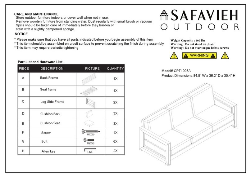 Safavieh Outdoor Guadeloupe CPT1008A Assembly Safavieh Outdoor Guadeloupe CPT1008A Assembly
