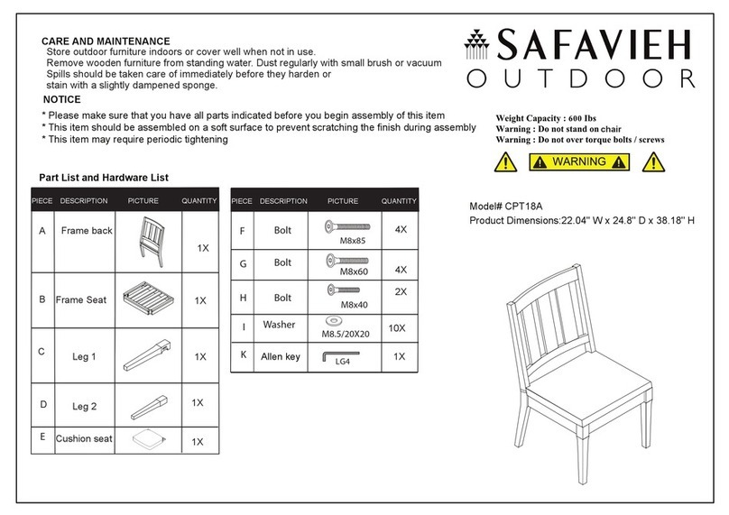 Safavieh Outdoor Dominica CPT18A Assembly
