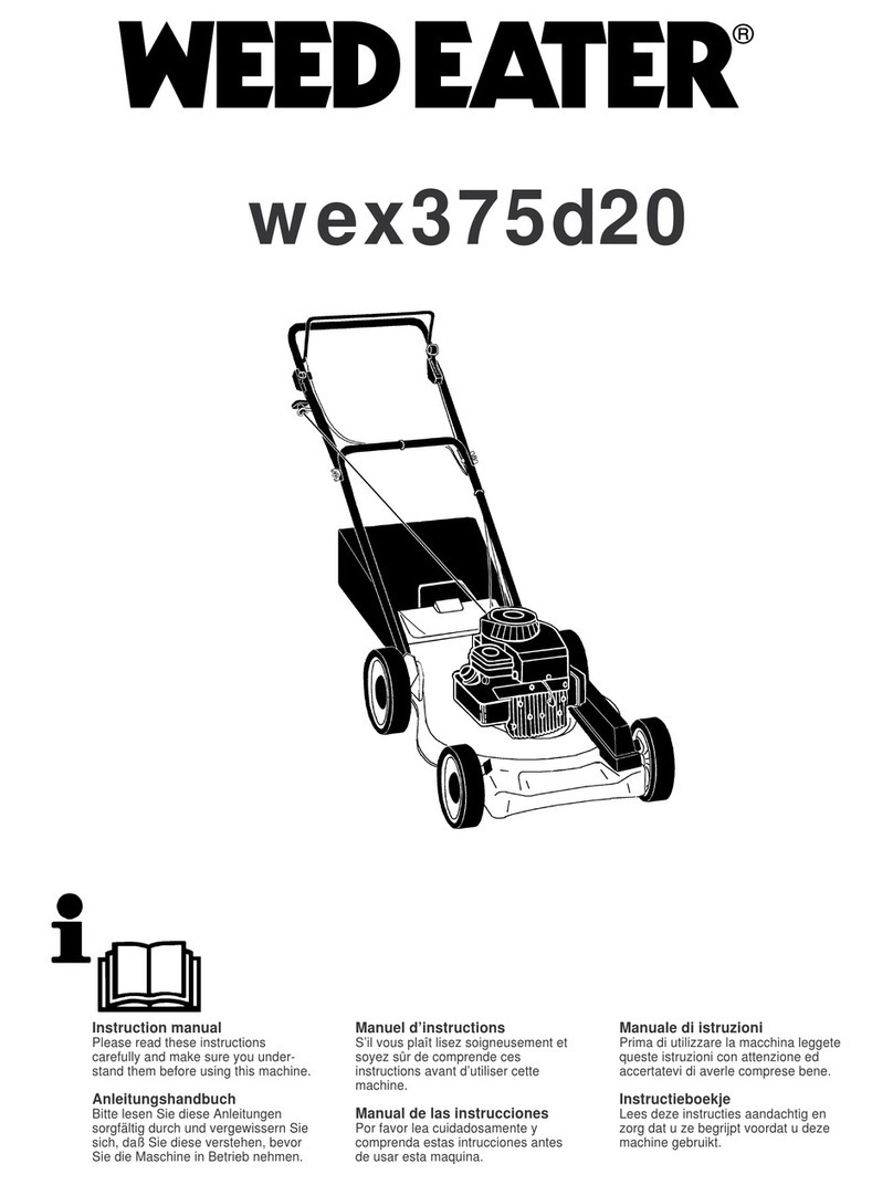 Weed Eater wex375d20 instruction manual