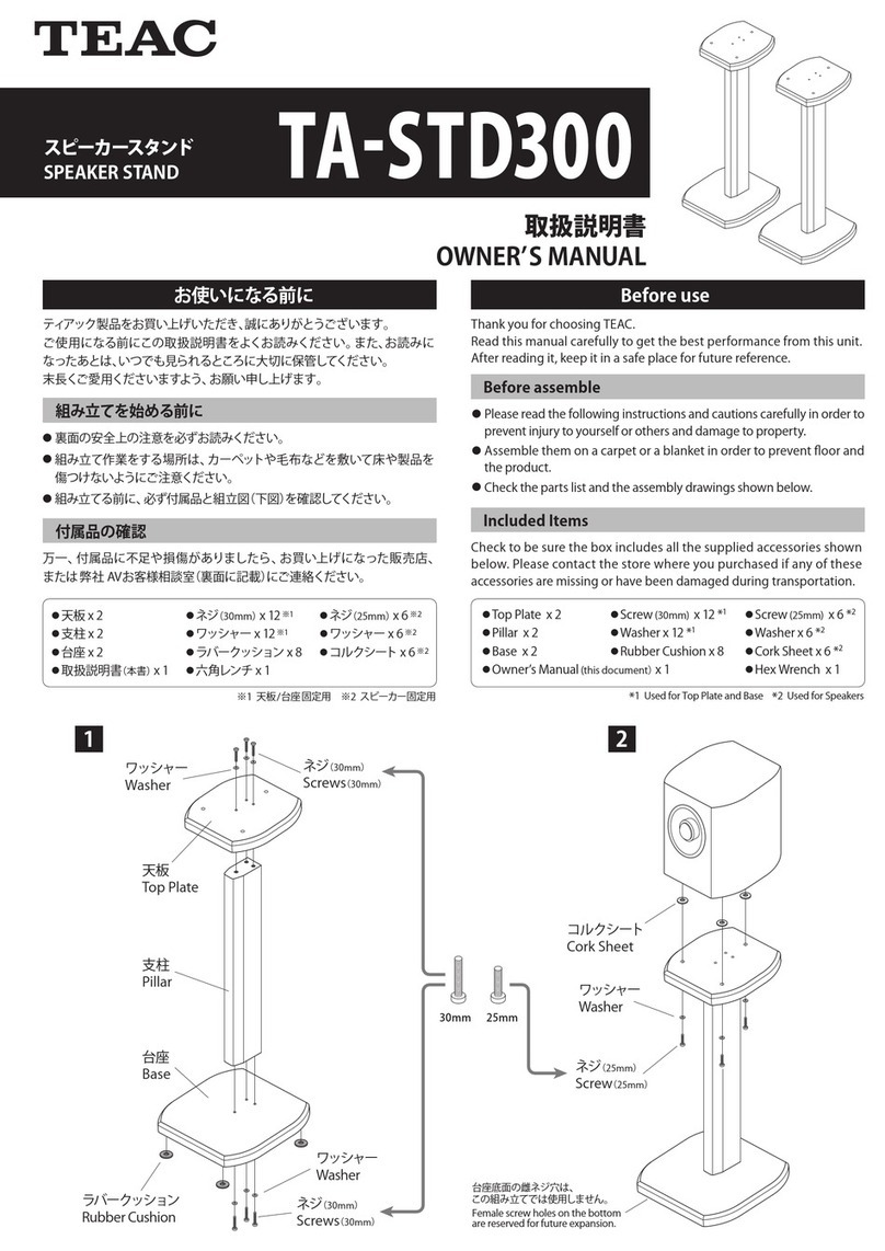 Teac TA-STD300 User manual