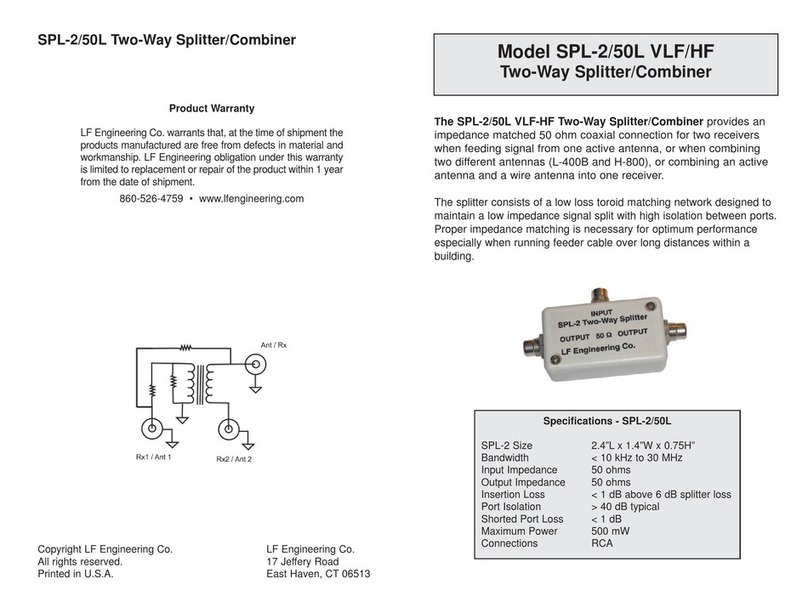 LF Engineering SPL-2/50L quick start guide