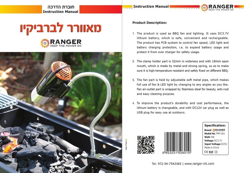 Ranger TMF-001 instruction manual Ranger TMF-001 instruction manual