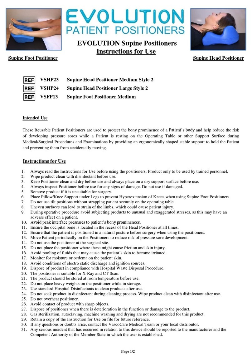 VascoCare EVOLUTION VSHP23 Instructions for use