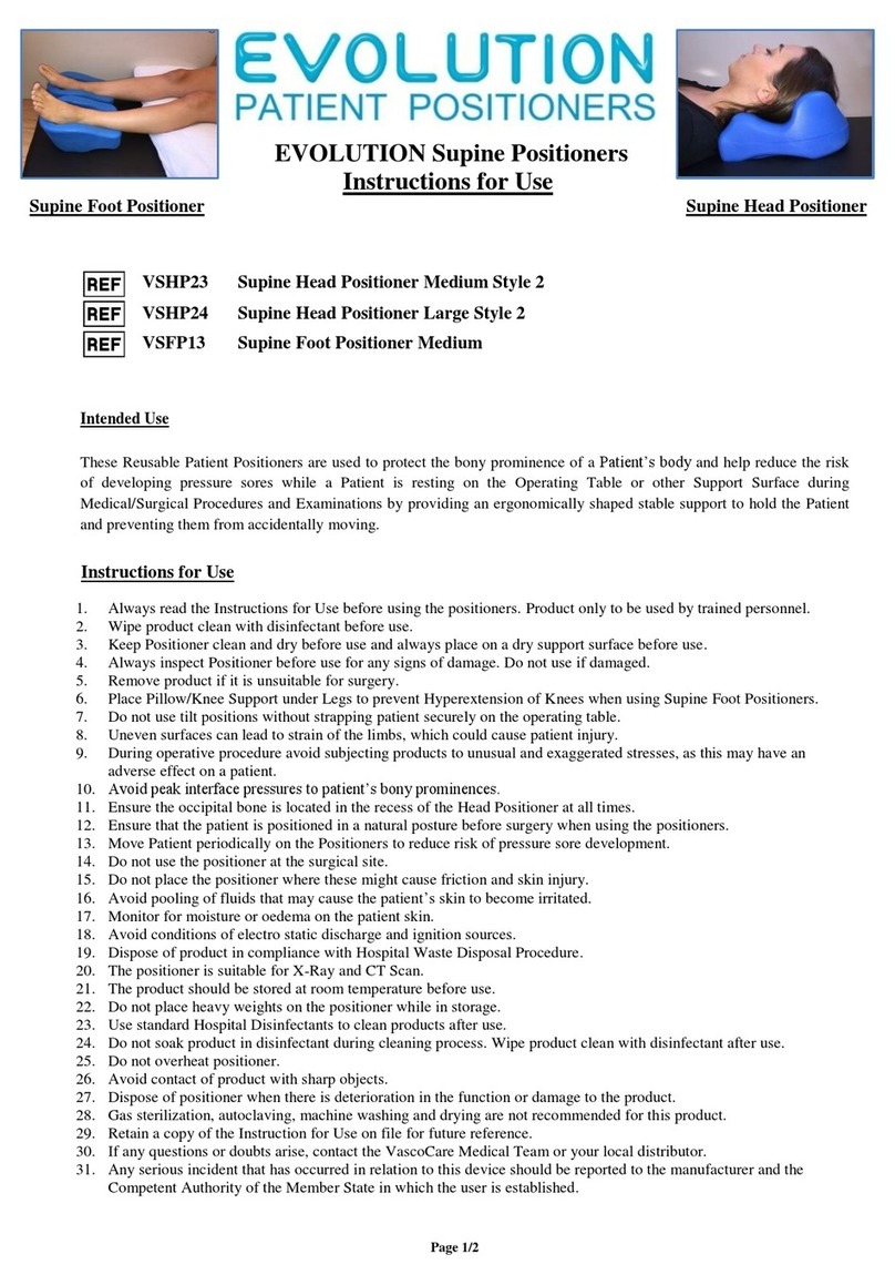 VascoCare EVOLUTION VSHP23 Instructions for use