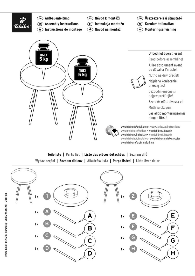 Tchibo 364 780 Assembly instructions