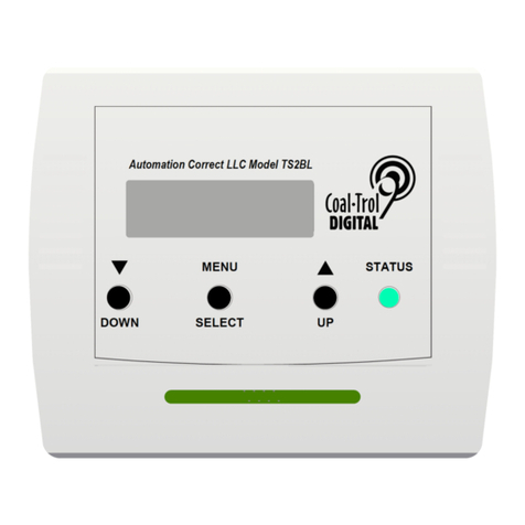Automation Correct Coal-trol Digital TS2BL user manual