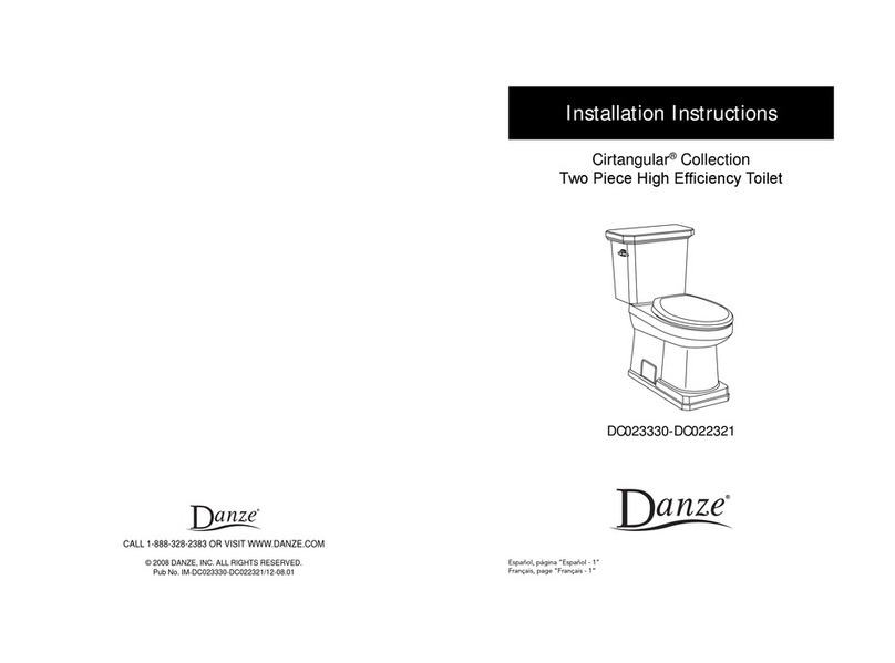 Danze Cirtangular DC022321 installation instructions