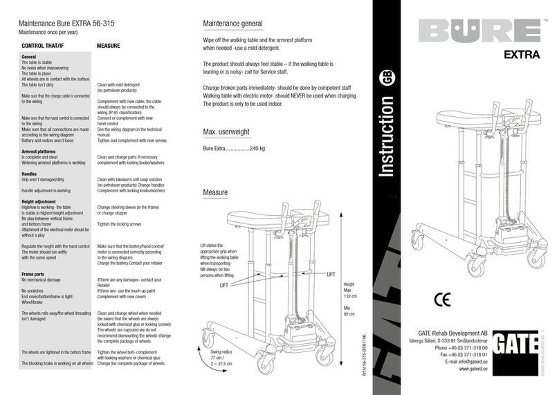 Gate Bure EXTRA 56-315 instructions