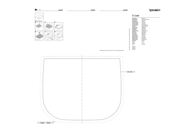 DURAVIT D-Code Mounting instructions