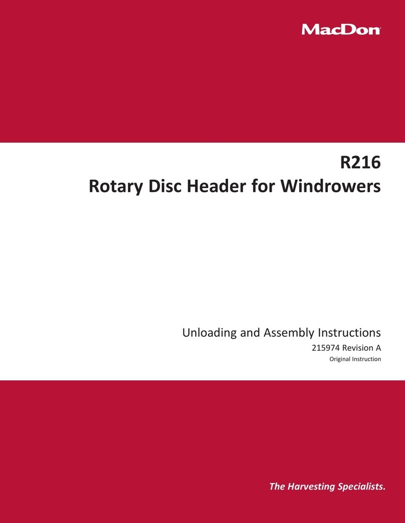 MacDon R216 User manual