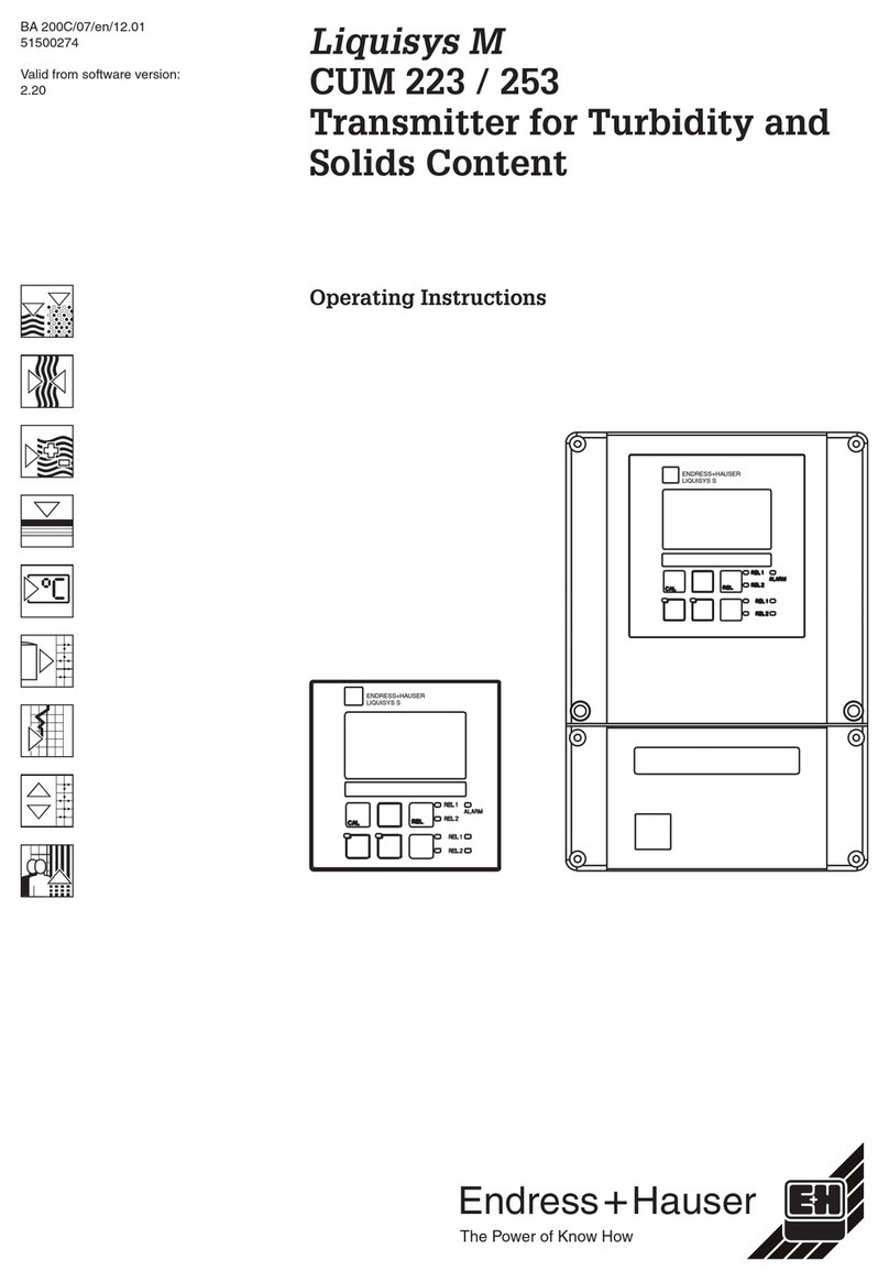 Endress+Hauser Liquisys M CUM 223 operating instructions