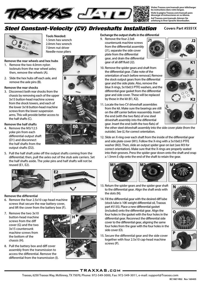 Traxxas JATO 5551X Installation