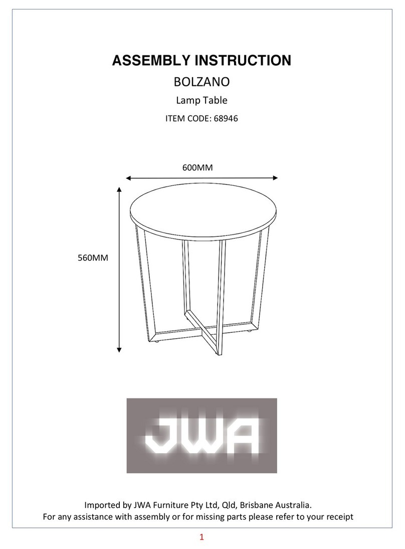 JWA BOLZANO 68946 Assembly instruction JWA BOLZANO 68946 Assembly instruction