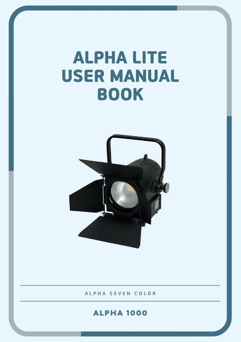 ALPHA LITE ALPHA SEVEN COLOR Series User manual book