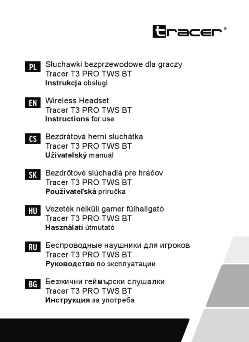 Tracer T3 PRO TWS BT User manual