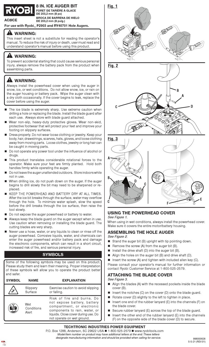 Ryobi AC8ICE User manual Ryobi AC8ICE User manual