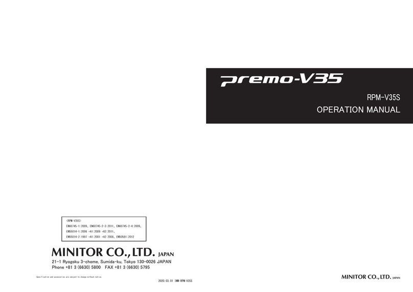 Minitor premo-V35 Operation manual