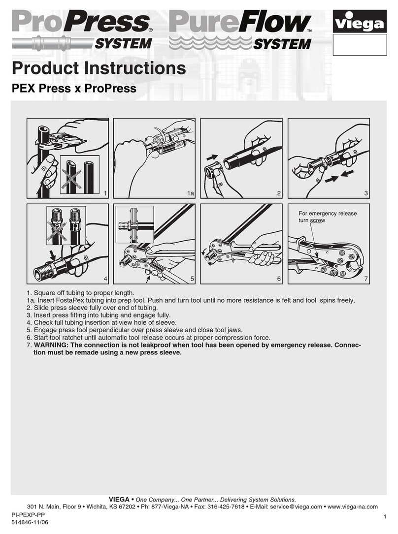 Viega ProPress PEX Press x Instruction sheet