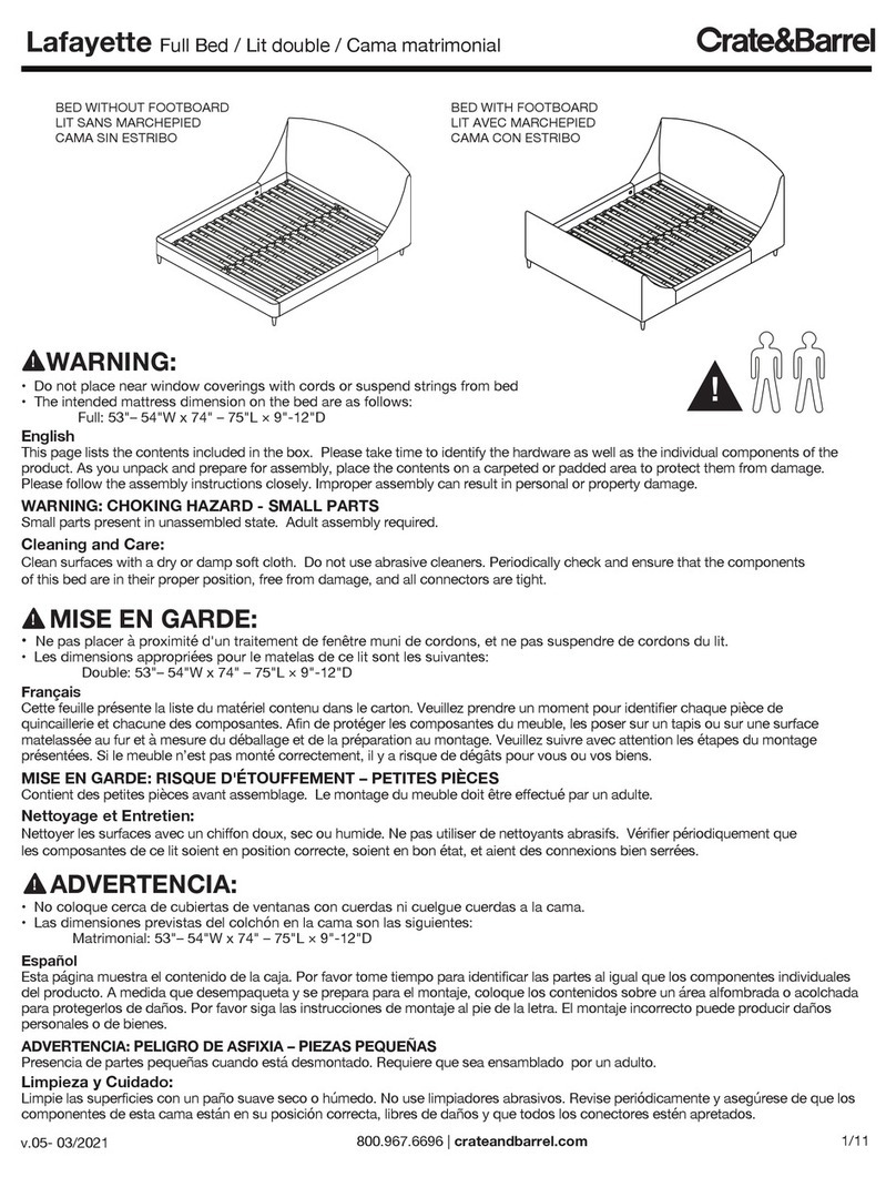 Crate&Barrel Lafayette User manual