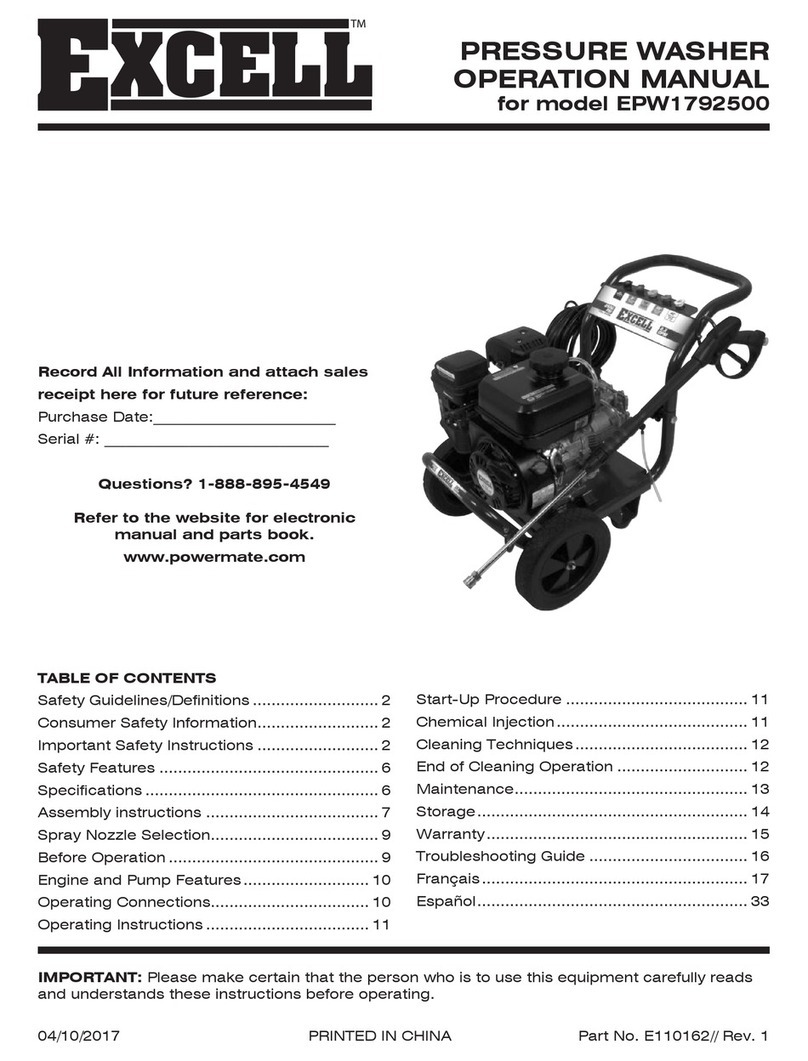 Excell EPW1792500 User manual