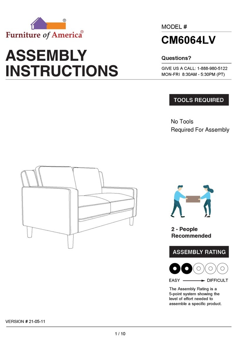Furniture of America CM6064LV Assembly instructions