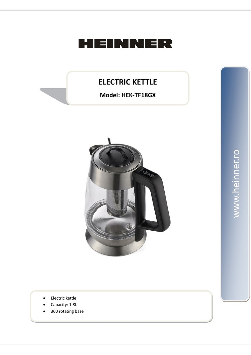 Heinner HEK-TF18GX instruction manual