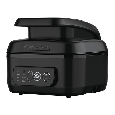 George Foreman MCAFD800D User manual
