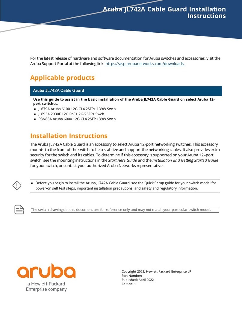 Aruba JL742A User manual
