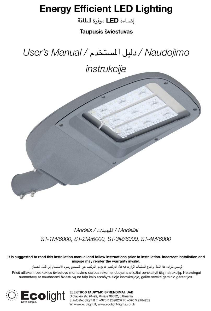 ecolight ST-1M/6000 User manual