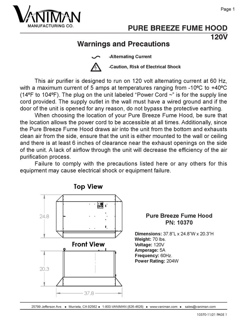 Vaniman VMC-A450 manual