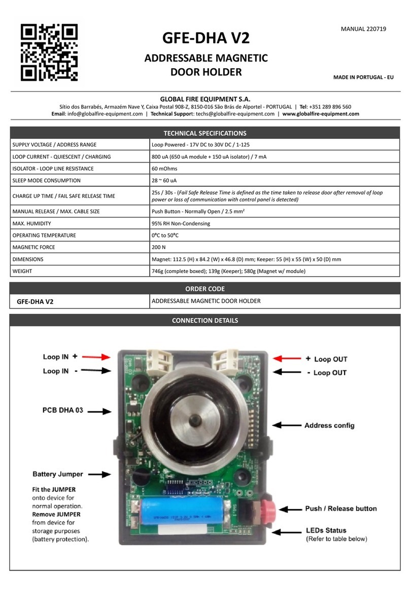 Global Fire Equipment GFE-DHA V2 manual